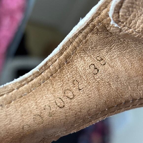 All Black Women womens 38 brown white cutout cowman platforms calf fur shoe - Picture 7 of 9